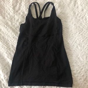 Black Lulu lemon yoga top